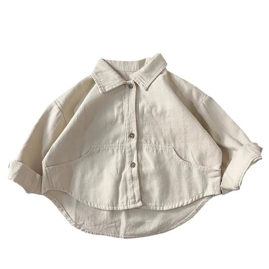 Boys Baby's Kids Blouse Coat Jacket Outwear Cotton 2024 Lapel Spring Autumn Shirts Outwear Sunscreen Beach Children's Clothing
