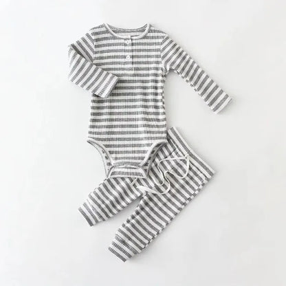 Baby Boy Suits for Spring Summer Cotton Infant Homewear Bodysuit + Pants Newborn Boy Clothes Set