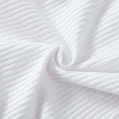 Baby Boy 2 Pieces Outfits Solid Color Ribbed Long Sleeve Romper Jumpsuit with Hat for Infant Toddler Fall Clothes