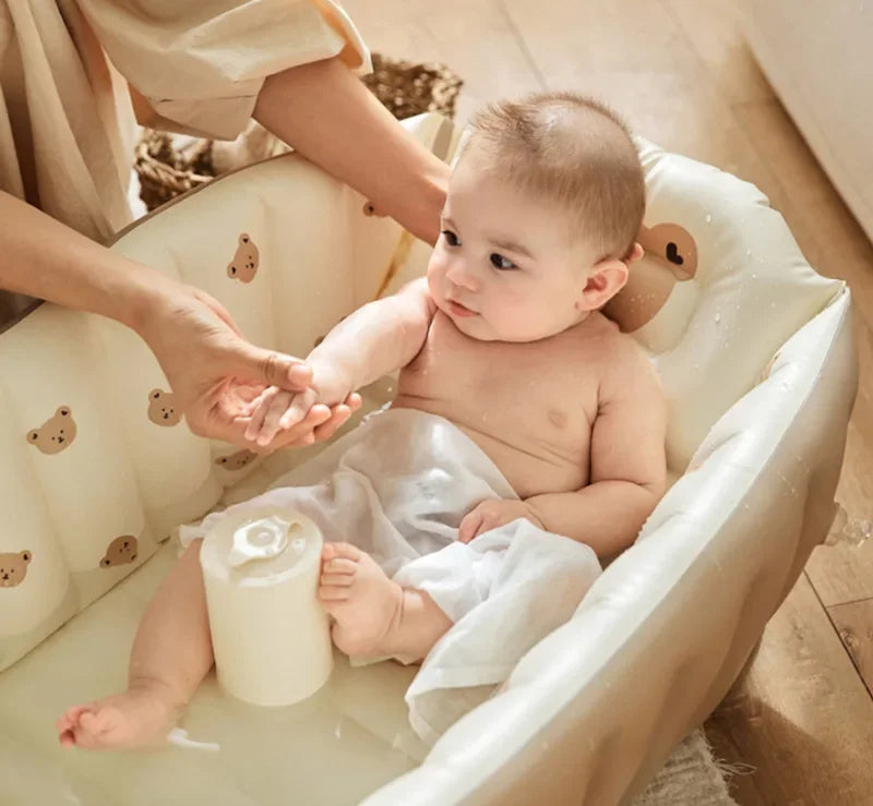 Children's Inflatable Bathtub  Home Bath Basin Baby Inflatable Bathtub Indoor Children's Swimming Pool