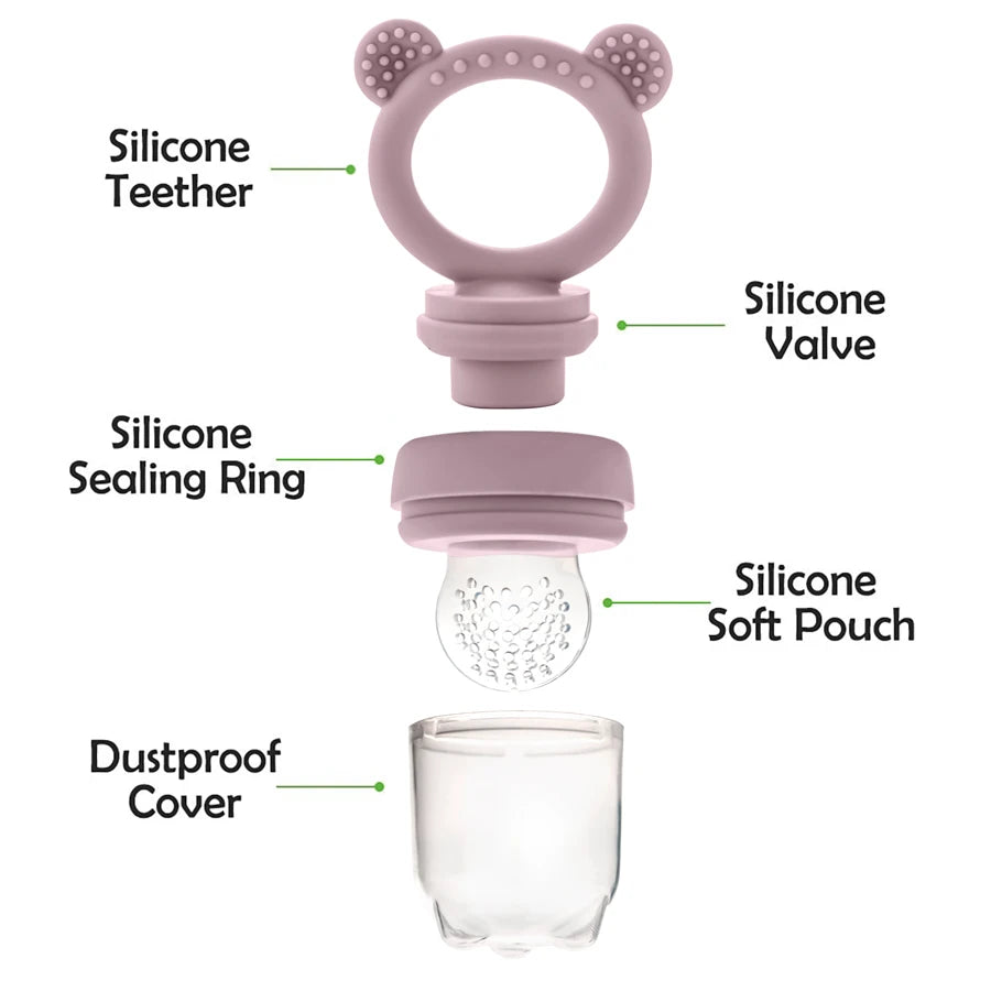 Baby Pacifier Fruit Feeder Cover Silicone Bebe Nipple Fresh Fruit Food Vegetable Feeding Soother Baby Accessories Newborn