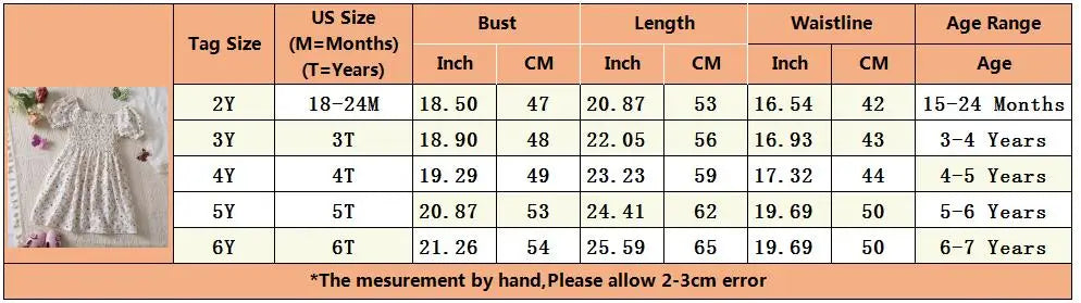 Kids Casual Dress for Girls Clothes 2024 New Summer Children Fashion White Floral Print Puff Sleeve Princess Dress 2-6 Years