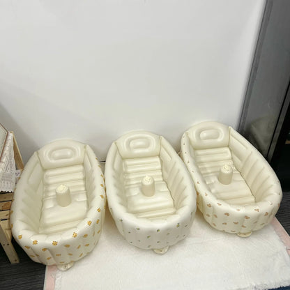 Children's Inflatable Bathtub  Home Bath Basin Baby Inflatable Bathtub Indoor Children's Swimming Pool