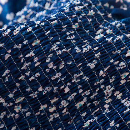 Kids Casual Dress for Girls Clothes 2024 New Summer Children Fashion White Floral Print Puff Sleeve Princess Dress 2-6 Years