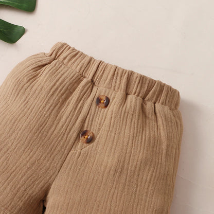 2PCS Infant Baby Boy Clothes Set White Short Sleeves T-shirt Shorts  Summer Daily Casual Outfit for Toddler Boy 3-24 Months