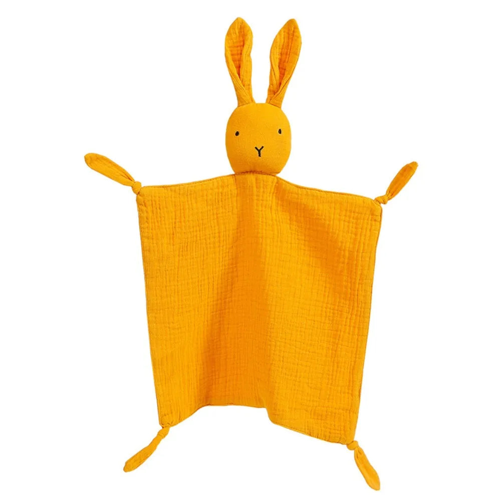 Baby Blanket Muslin Newborn Baby Sleeping Dolls Cute Rabbit Soft Cotton Gauze Kids Sleep Soothe Appease Towel Bibs Boys Girls