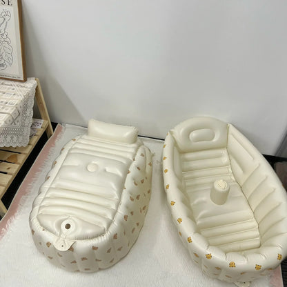 Children's Inflatable Bathtub  Home Bath Basin Baby Inflatable Bathtub Indoor Children's Swimming Pool