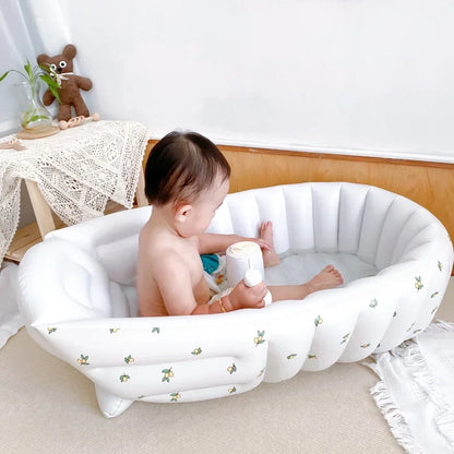 Children's Inflatable Bathtub  Home Bath Basin Baby Inflatable Bathtub Indoor Children's Swimming Pool