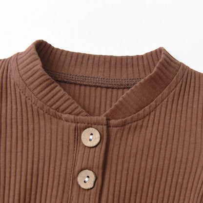 Newborn infant Baby Boy Casual Clothes Set Summer New Solid Knitted Short Sleeve Romper Top and Shorts Two-piece Outfit for Boys