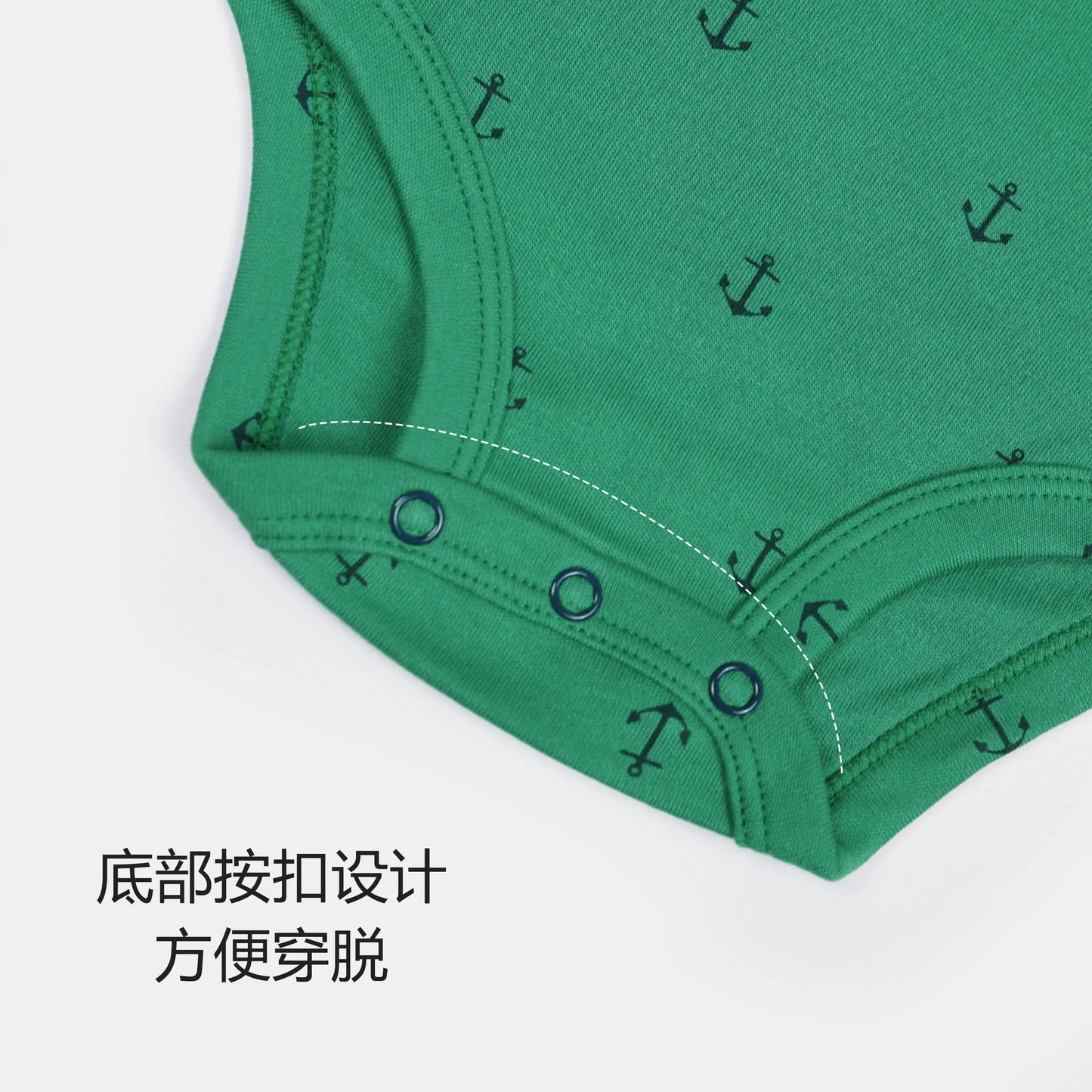 Children's Clothing Four Seasons New Baby Short-sleeved Triangle Pajamas Crawling Clothes Baby Onesie