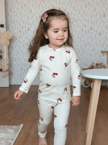1-6T Toddler Kid Baby Boy Girl Clothes Set Cotton Infant Homewear Casual Top Pant Suit Childrens 2pcs Pajamas Set Outfit