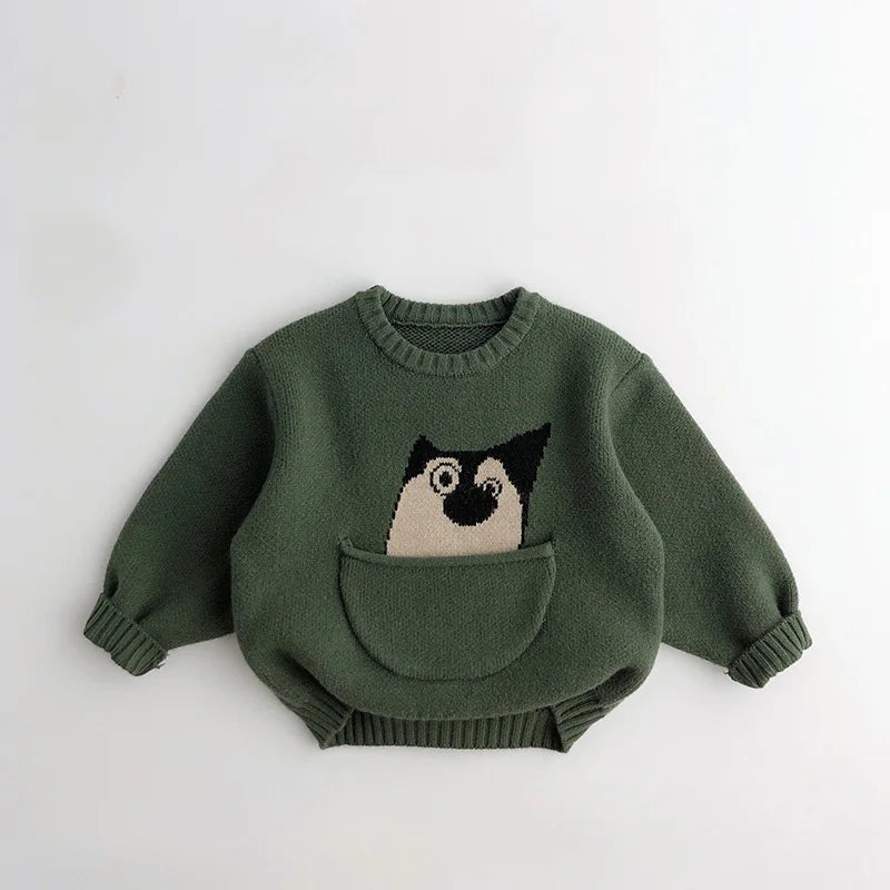 Kids Clothes Sweaters Cartoon Boys Knitwear Designer Children Pullover Outwear
