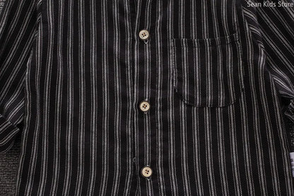 New Toddler for Kids Spring Children Clothes Boys Shirts Blouses Long Sleeve Strip Shirt Casual Cotton Shirts Tops Camisas