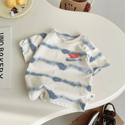 Summer toddler baby boy's clothing outfits sets striped T-shirt+shorts suits for infant boy's clothes outer wear casual sets