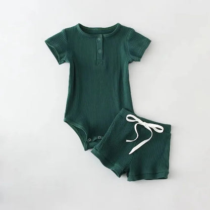 Baby Boy Suits for Spring Summer Cotton Infant Homewear Bodysuit + Pants Newborn Boy Clothes Set