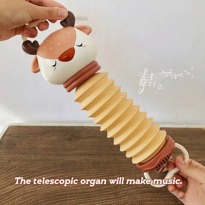 2-in-1 Electronic Accordion Baby Crib Pendant Bed Bell Stroller Toddler Rattles Sensory For Newborn Toys 0 12 24 36 Months