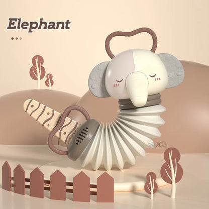 2-in-1 Electronic Accordion Baby Crib Pendant Bed Bell Stroller Toddler Rattles Sensory For Newborn Toys 0 12 24 36 Months