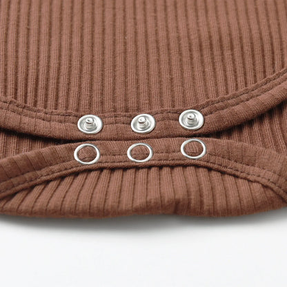 Newborn infant Baby Boy Casual Clothes Set Summer New Solid Knitted Short Sleeve Romper Top and Shorts Two-piece Outfit for Boys