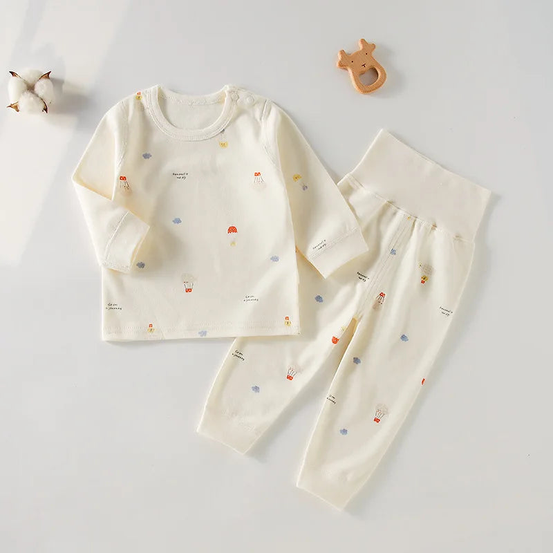 Children's Cotton Suit Baby Underwear Boneless a Baby Autumn Clothes Autumn Trousers Autumn Clothes Baby Clothing Home Wear