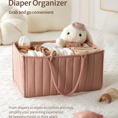 Baby Multifunctional Diaper Organizer Bag Folding Portable Stackers & Caddies High Capacity Storage for Baby Things mommy bags