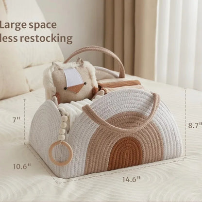 Baby Multifunctional Diaper Organizer Bag Folding Portable Stackers & Caddies High Capacity Storage for Baby Things mommy bags