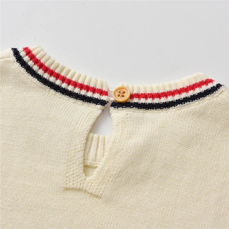 Baby Clothes Infant Boy Knitted Clothing Sets Kids Spanish Boutique Costume Set Summer Toddler Shirt Shorts 2PCS Suit Boys Party