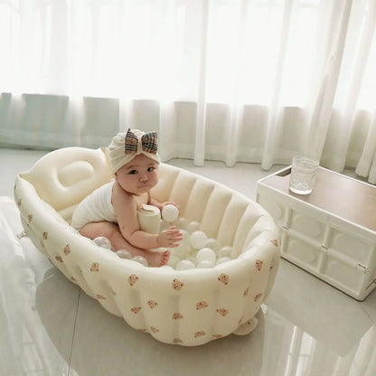 Children's Inflatable Bathtub  Home Bath Basin Baby Inflatable Bathtub Indoor Children's Swimming Pool