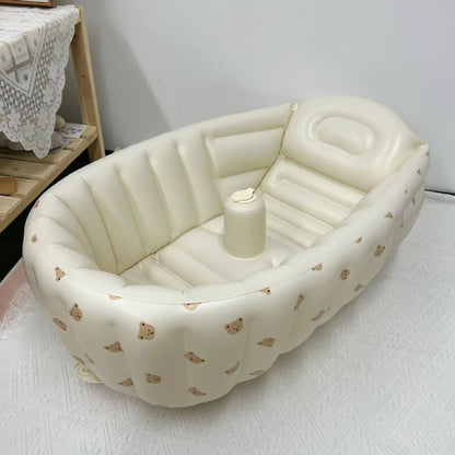 Children's Inflatable Bathtub  Home Bath Basin Baby Inflatable Bathtub Indoor Children's Swimming Pool