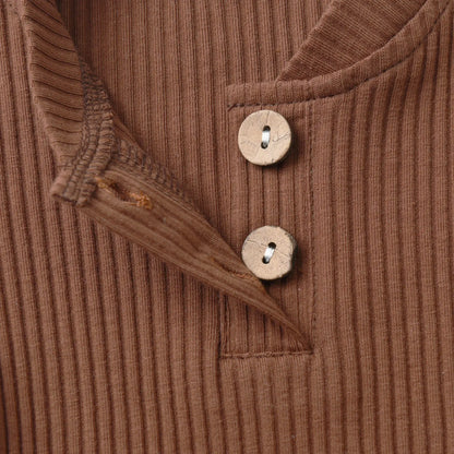 Newborn infant Baby Boy Casual Clothes Set Summer New Solid Knitted Short Sleeve Romper Top and Shorts Two-piece Outfit for Boys