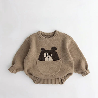 Kids Clothes Sweaters Cartoon Boys Knitwear Designer Children Pullover Outwear