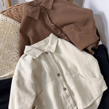 Boys Baby's Kids Blouse Coat Jacket Outwear Cotton 2024 Lapel Spring Autumn Shirts Outwear Sunscreen Beach Children's Clothing