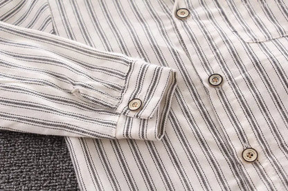 New Toddler for Kids Spring Children Clothes Boys Shirts Blouses Long Sleeve Strip Shirt Casual Cotton Shirts Tops Camisas