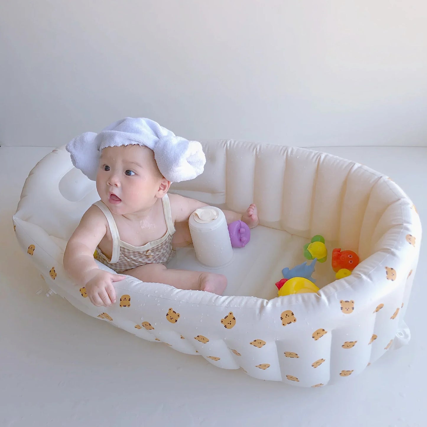 Children's Inflatable Bathtub  Home Bath Basin Baby Inflatable Bathtub Indoor Children's Swimming Pool