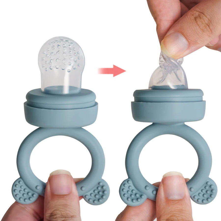 Baby Pacifier Fruit Feeder Cover Silicone Bebe Nipple Fresh Fruit Food Vegetable Feeding Soother Baby Accessories Newborn