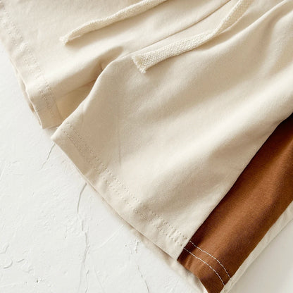 Summer Children's Clothes Baby Boy T-Shirt+Pant 2Pcs Kids Solid Short Sleeve Elastic Waist Suit Toddle Girl Clothes Baby Outfit