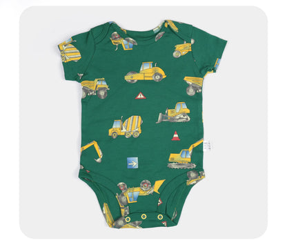 Children's Clothing Four Seasons New Baby Short-sleeved Triangle Pajamas Crawling Clothes Baby Onesie