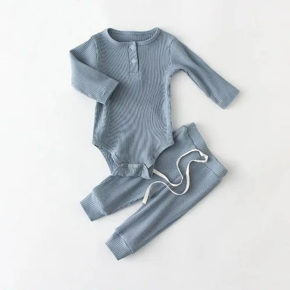 Baby Boy Suits for Spring Summer Cotton Infant Homewear Bodysuit + Pants Newborn Boy Clothes Set