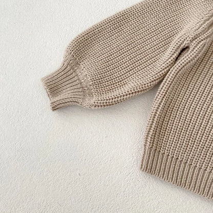 New baby clothing for spring and autumn seasons, 0-3 year old girls, ruffled collar knitted jacket sweater