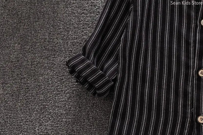 New Toddler for Kids Spring Children Clothes Boys Shirts Blouses Long Sleeve Strip Shirt Casual Cotton Shirts Tops Camisas