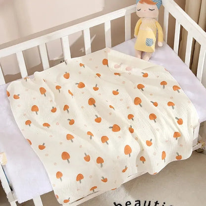 80x80cm Baby Receive Blanket for Newborn Cotton Muslin Swaddle Blanket Bedding Infant Bath Towel Baby Items Mother Kids