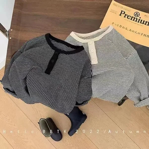 Kids Boy Sweatshirt for Toddler Girls Top Clothes Spring Warm Long Sleeve T-Shirt Children Clothes Autumn 1-6Y Boys Clothes