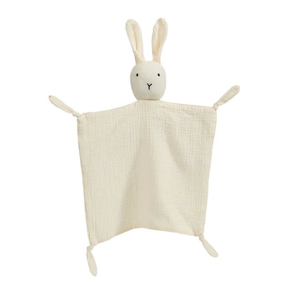 Baby Blanket Muslin Newborn Baby Sleeping Dolls Cute Rabbit Soft Cotton Gauze Kids Sleep Soothe Appease Towel Bibs Boys Girls