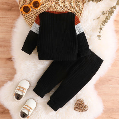 Baby Clothes Boys Set 3-24 Months Long Sleeve Warm Winter Sweater and Long pant Outfit Clothing Suit For Newborn Baby