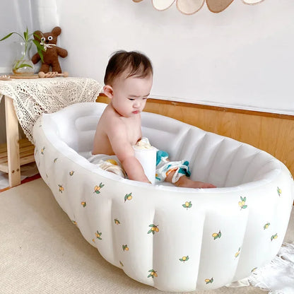 Children's Inflatable Bathtub  Home Bath Basin Baby Inflatable Bathtub Indoor Children's Swimming Pool