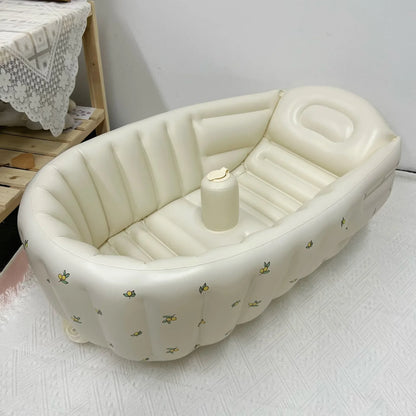 Children's Inflatable Bathtub  Home Bath Basin Baby Inflatable Bathtub Indoor Children's Swimming Pool