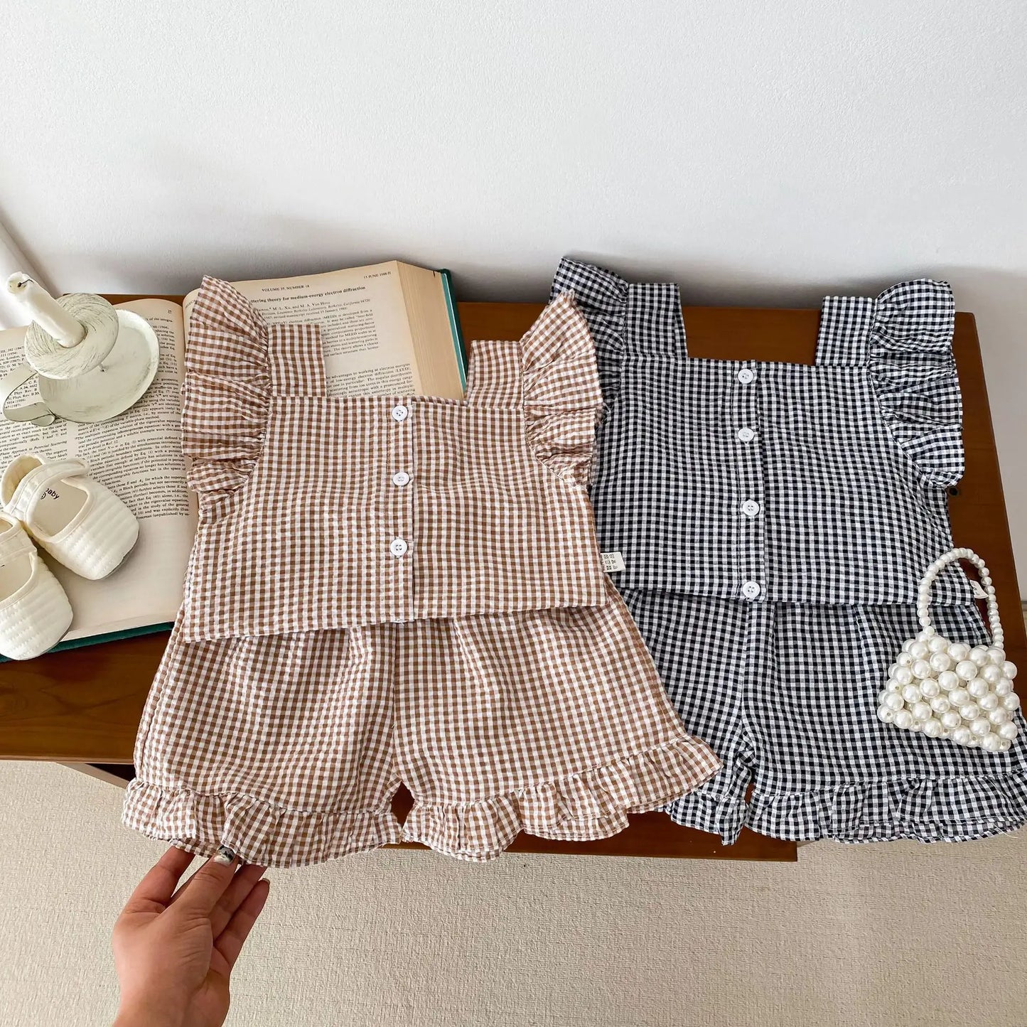 Toddler Girl Clothes Summer Baby Clothing Set Casual Flying Sleeve Tank Top+Shorts Set For Children Casual Daily Outside Outfits