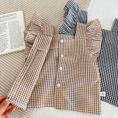 Toddler Girl Clothes Summer Baby Clothing Set Casual Flying Sleeve Tank Top+Shorts Set For Children Casual Daily Outside Outfits