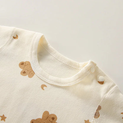 Children's Cotton Suit Baby Underwear Boneless a Baby Autumn Clothes Autumn Trousers Autumn Clothes Baby Clothing Home Wear