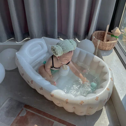 Children's Inflatable Bathtub  Home Bath Basin Baby Inflatable Bathtub Indoor Children's Swimming Pool
