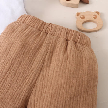 2PCS Infant Baby Boy Clothes Set White Short Sleeves T-shirt Shorts  Summer Daily Casual Outfit for Toddler Boy 3-24 Months